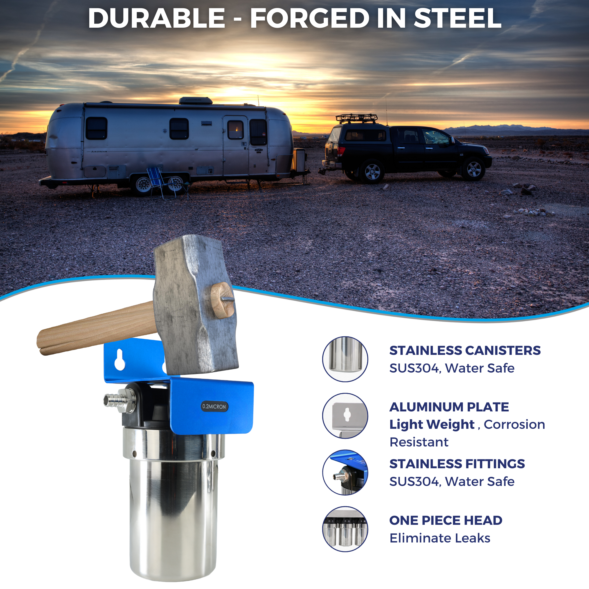 SOLO | Fixed Mounted 1-Stage 5-Inch Water Filtration System