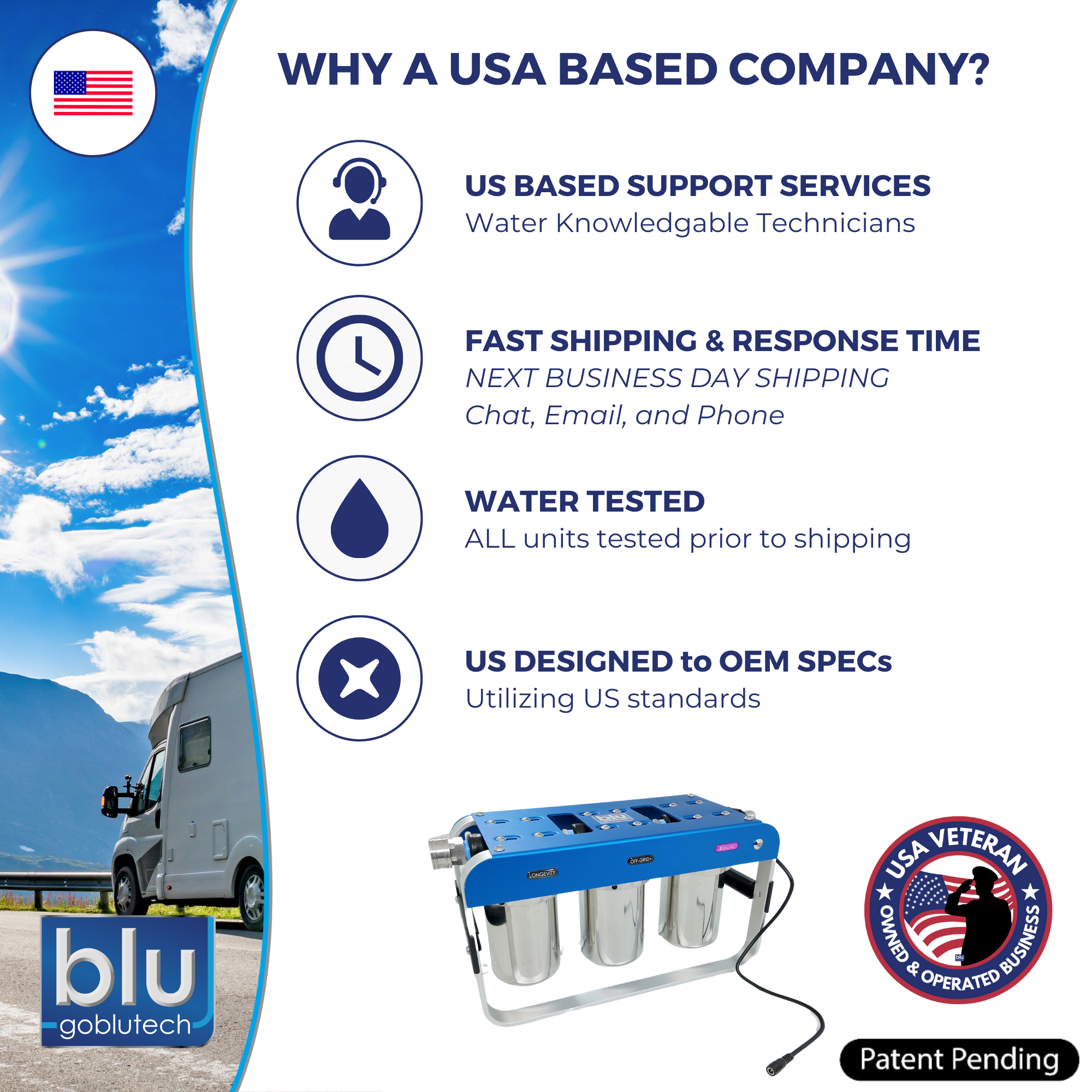 AR3 LED UVC 4-Stage RV Water Filter & Purification System