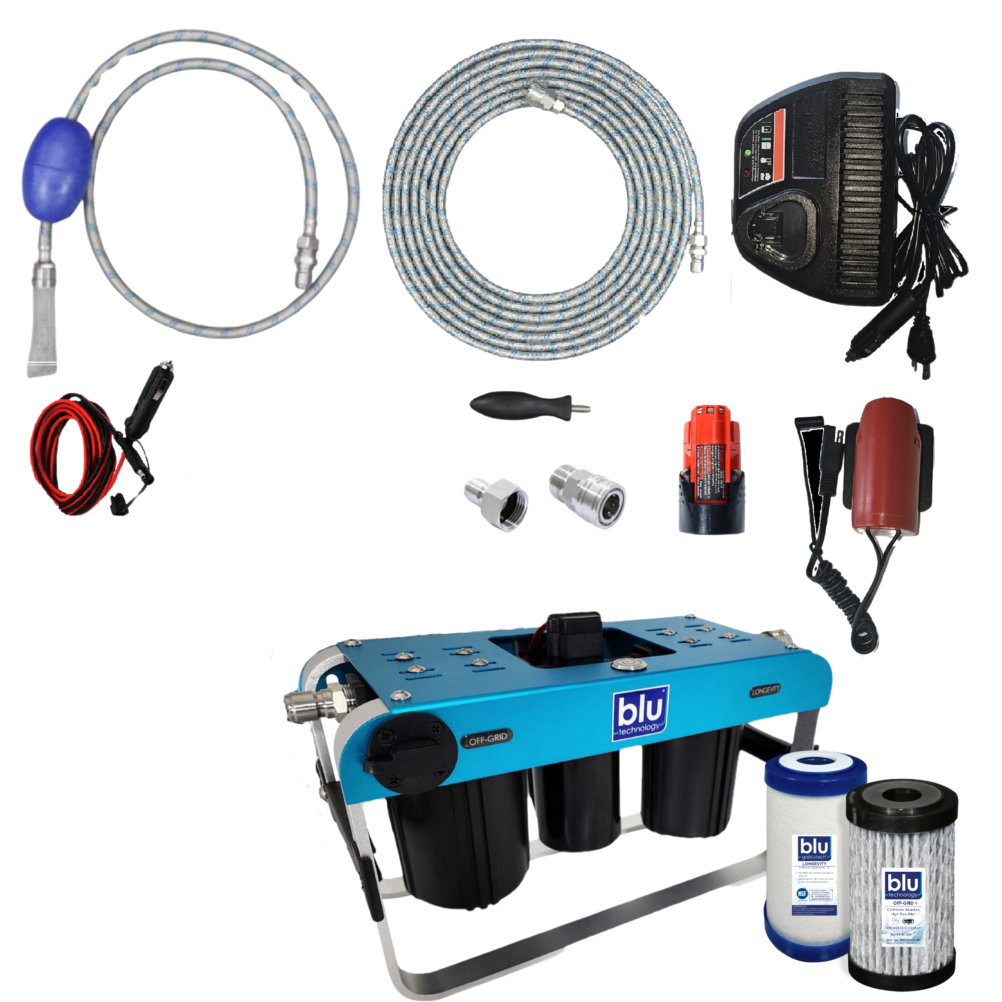 ARX+ | Off-Grid 4-Stage Battery Powered Water Filtration System Battery Powered