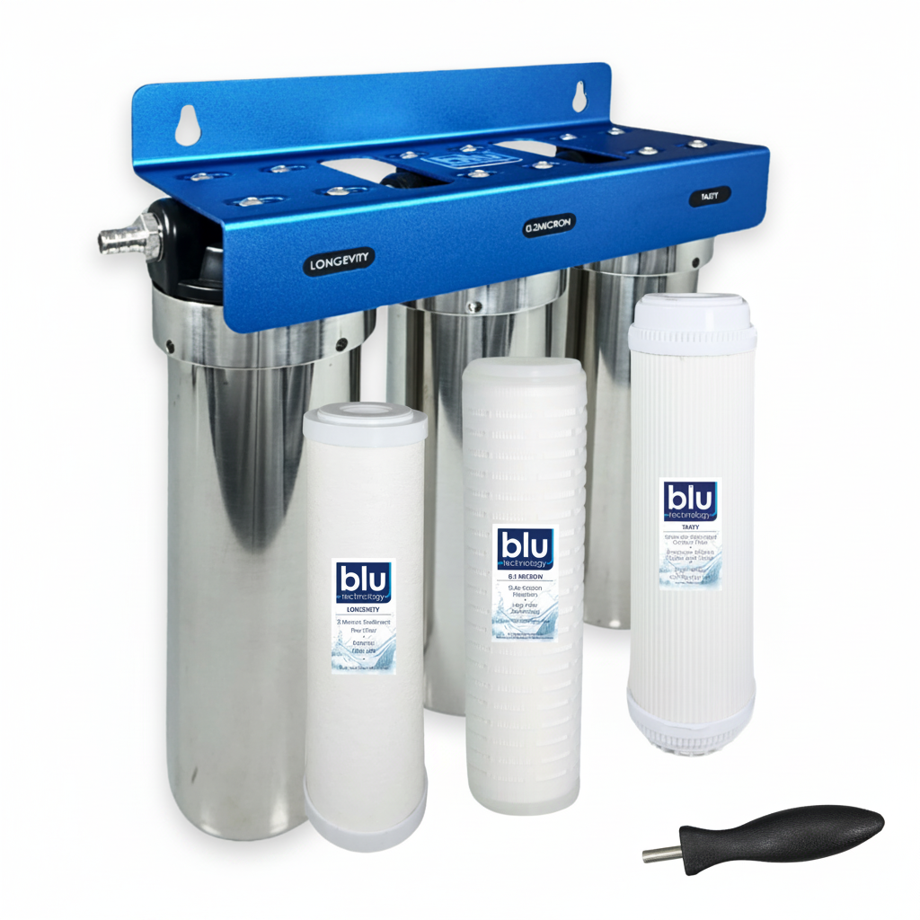 TRIO XLT | Fixed Mounted 3-Stage 10-Inch Water Filtration System
