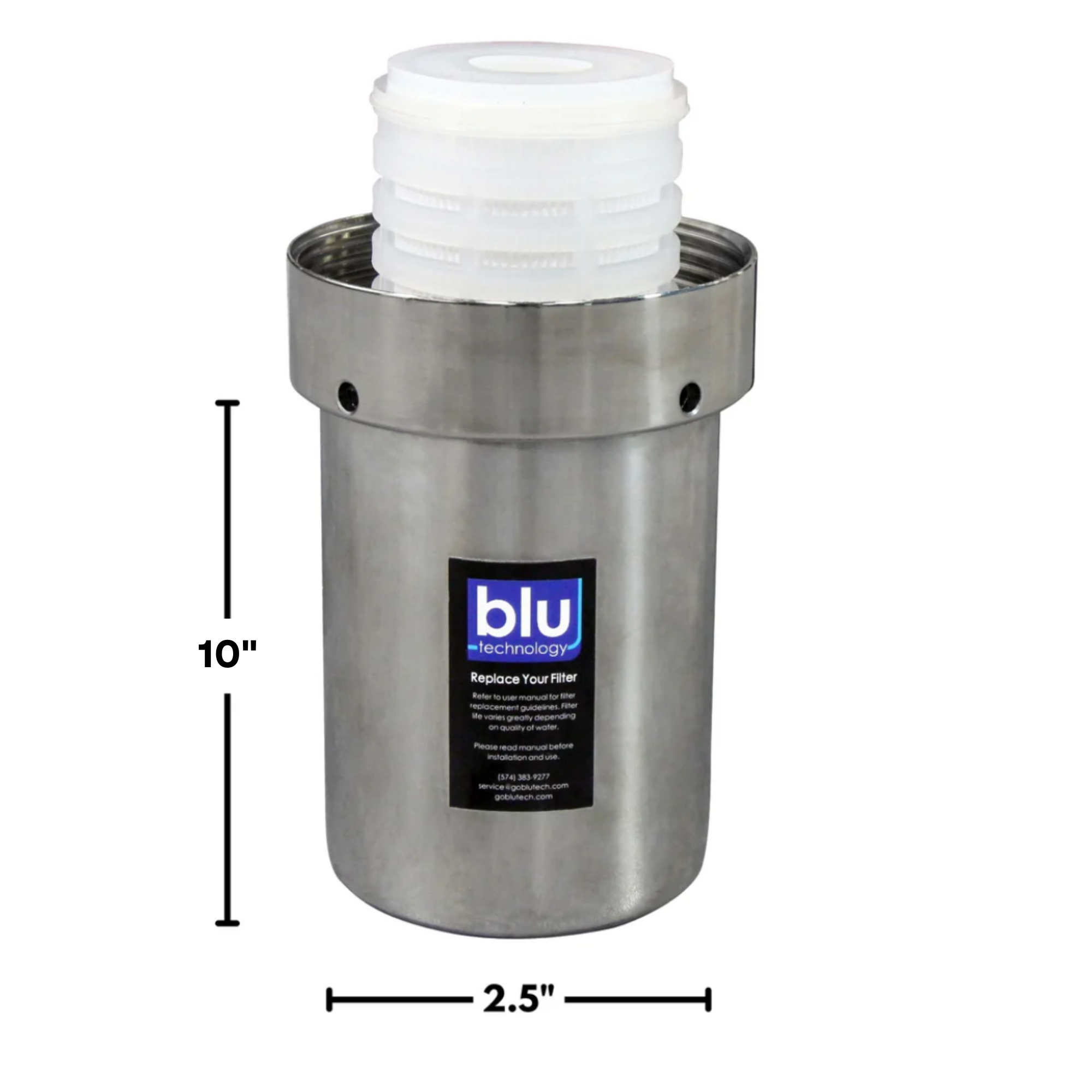 3 Stage "OFF-GRID" UPGRADE Water Filter Recharge Pack | 10-inch