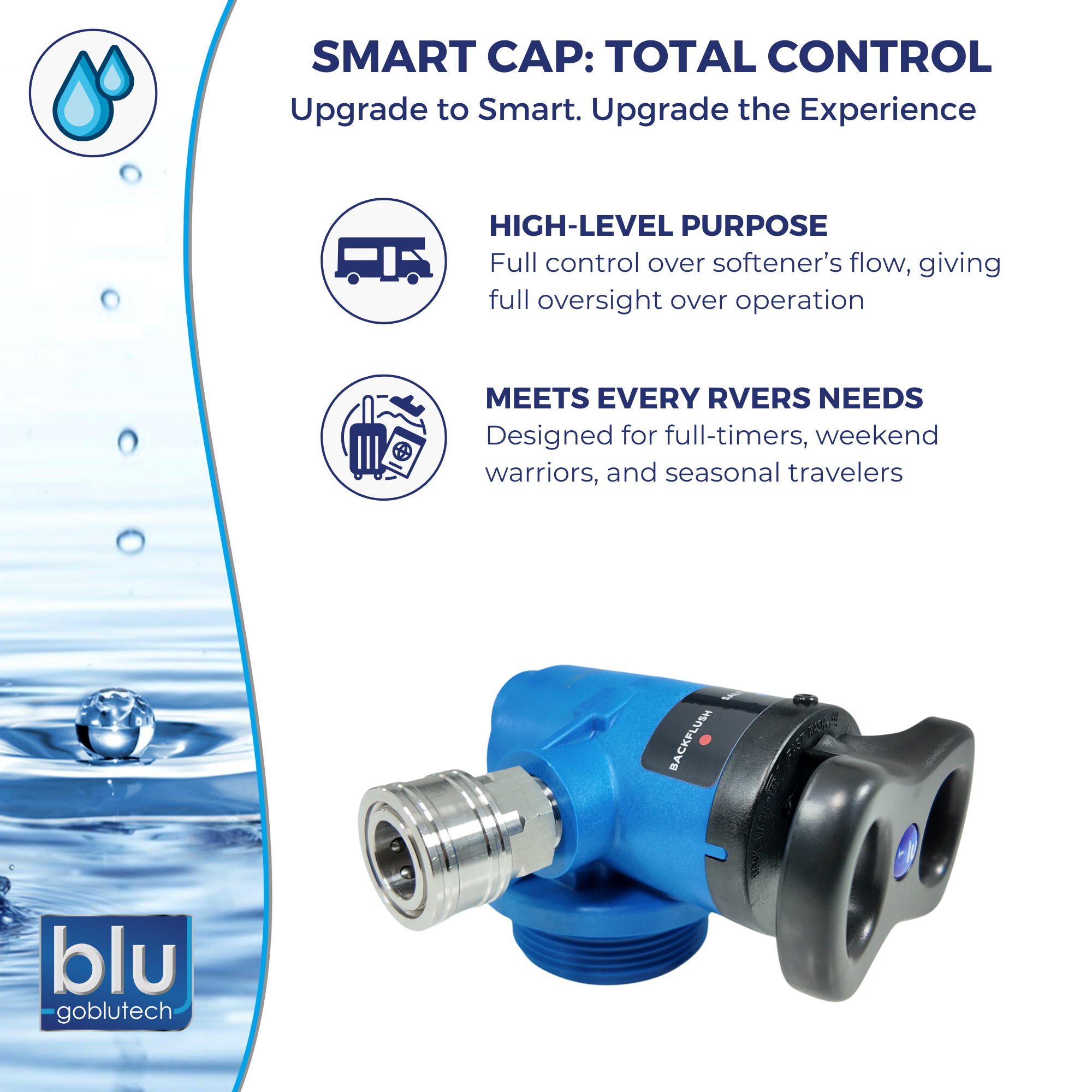 Smart Cap for GoBluTech Water Softener