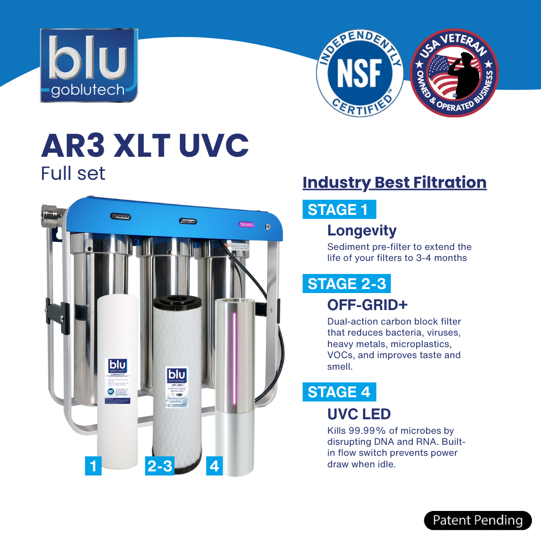 AR3 XLT LED UVC 4-Stage RV Water Filter & Purification System