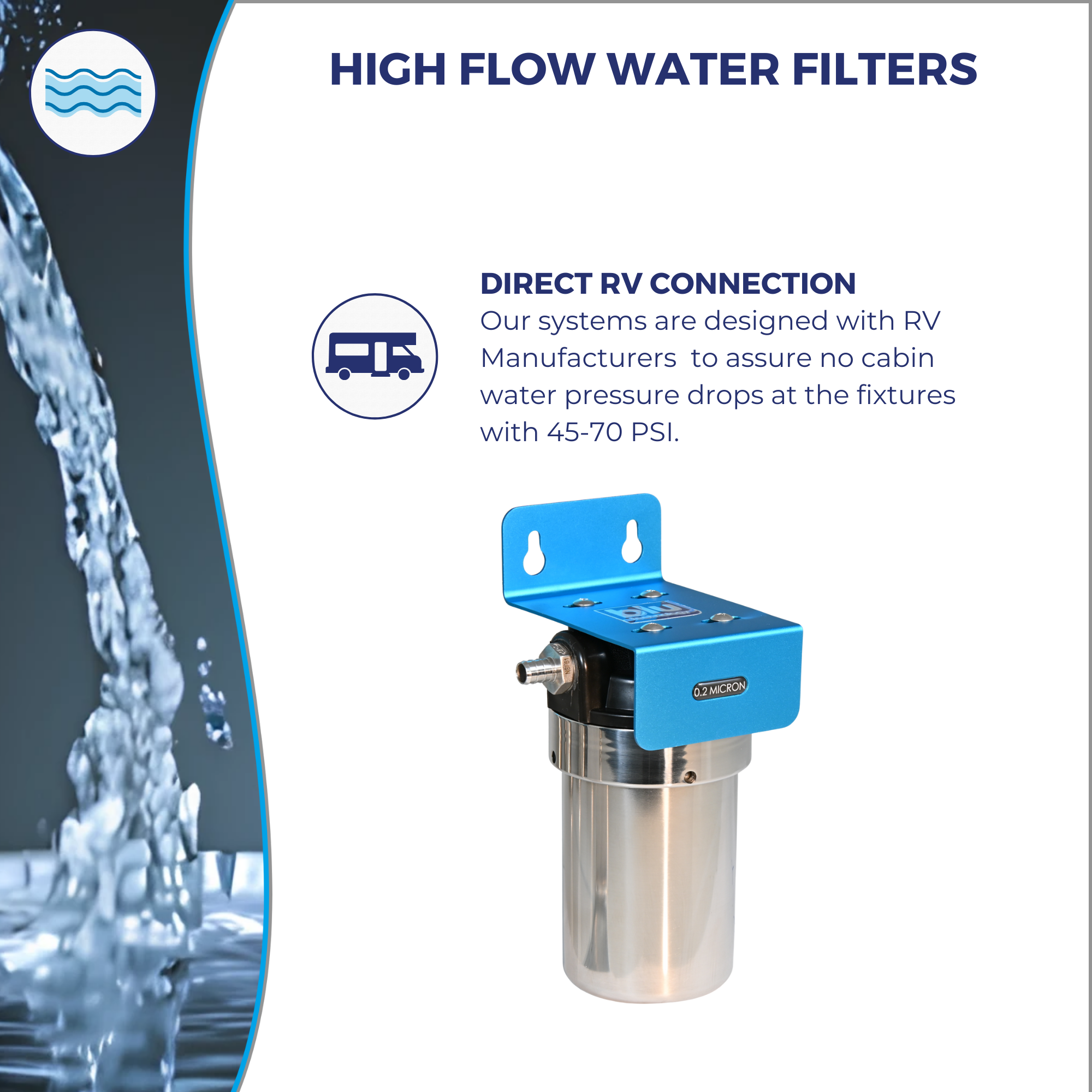 SOLO | Fixed Mounted 1-Stage 5-Inch Water Filtration System