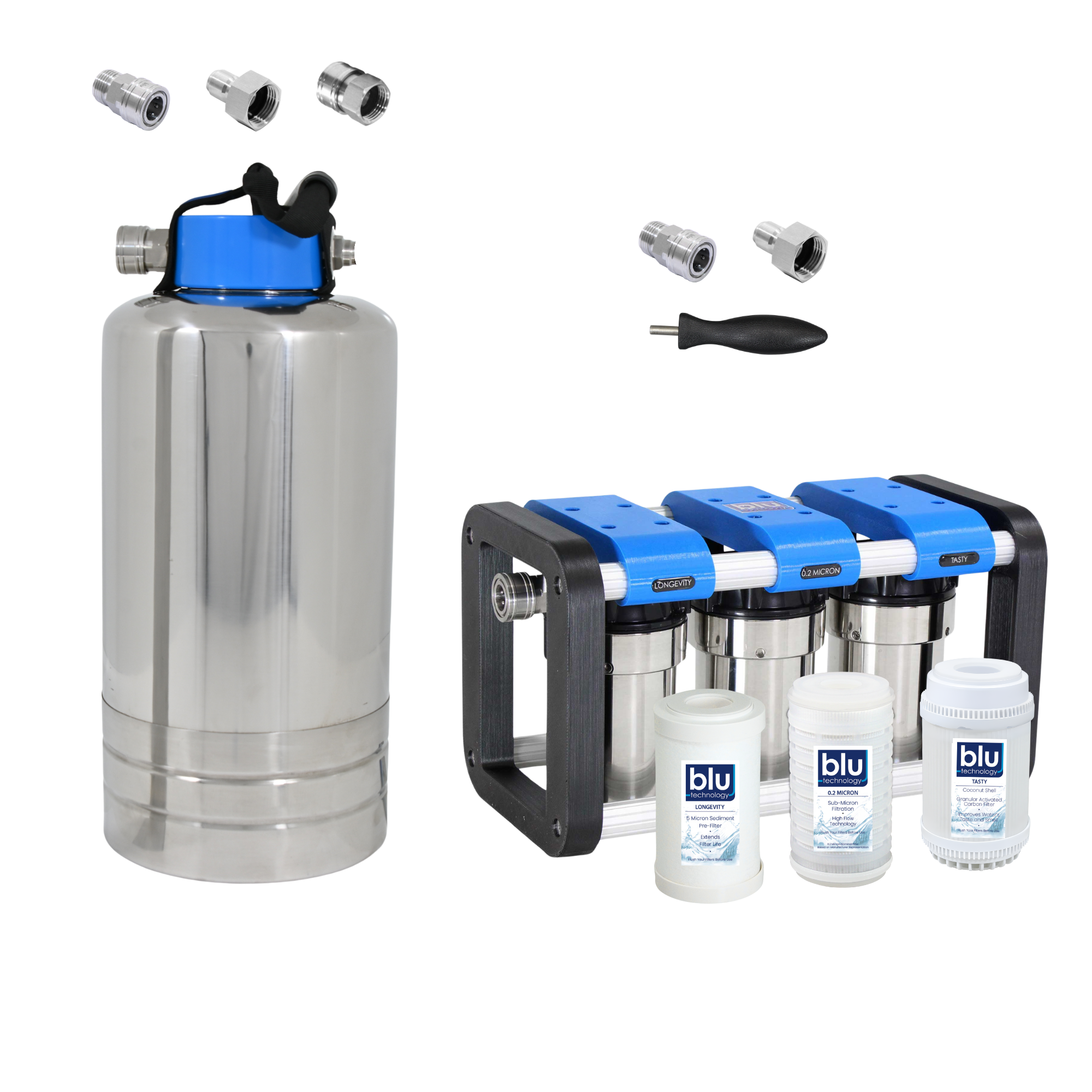 Blu Tech R3 Water Filtration Unit and Water Softener