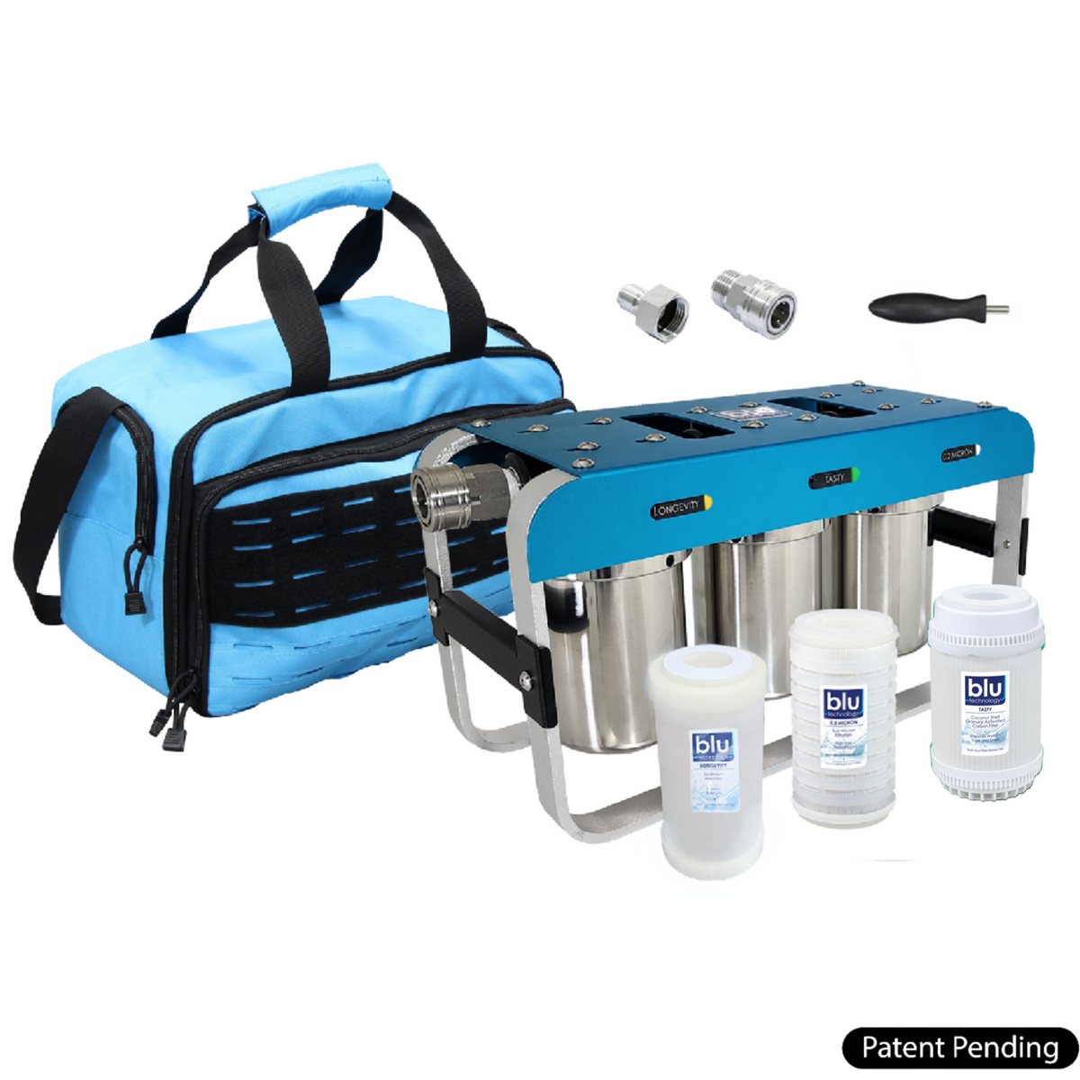 Blu Tech AR3 Adventure Series 0.2 Micron 3Stage RV Water Filter S