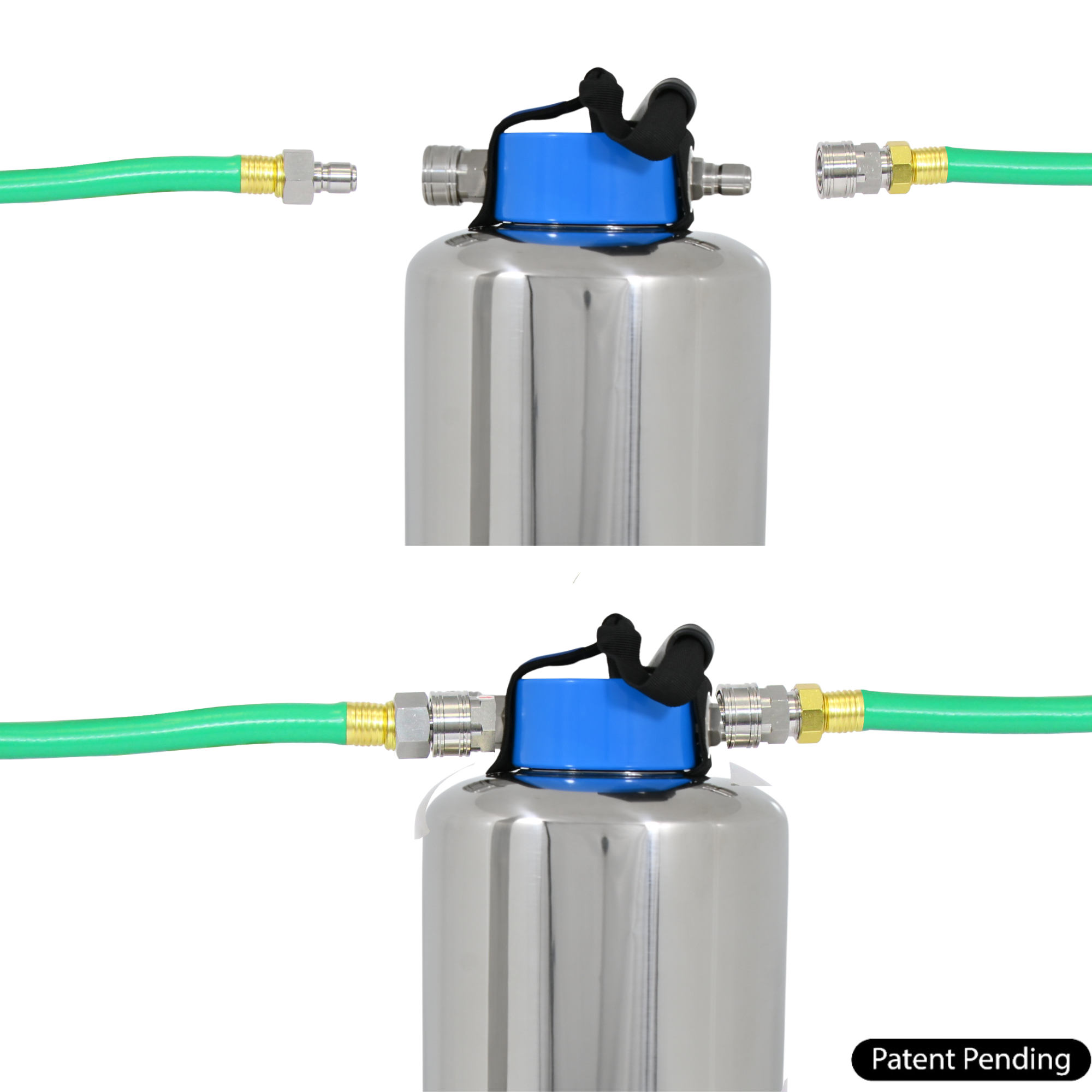 Water Softener with Stainless Steel Quick Connects