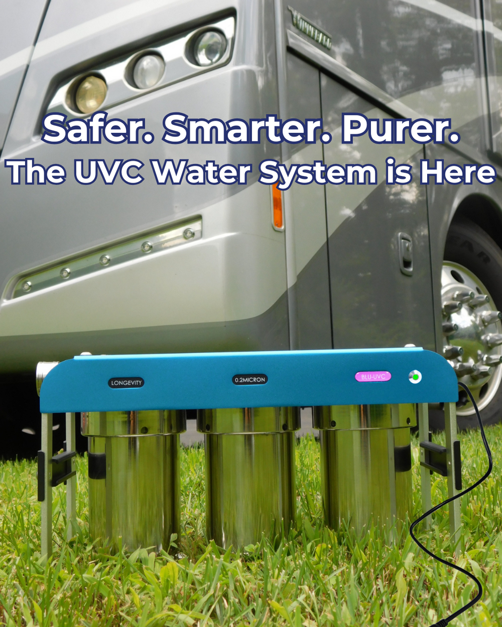Blu Tech 4-Stage RV Water Filtration & Purification System with UVC ...