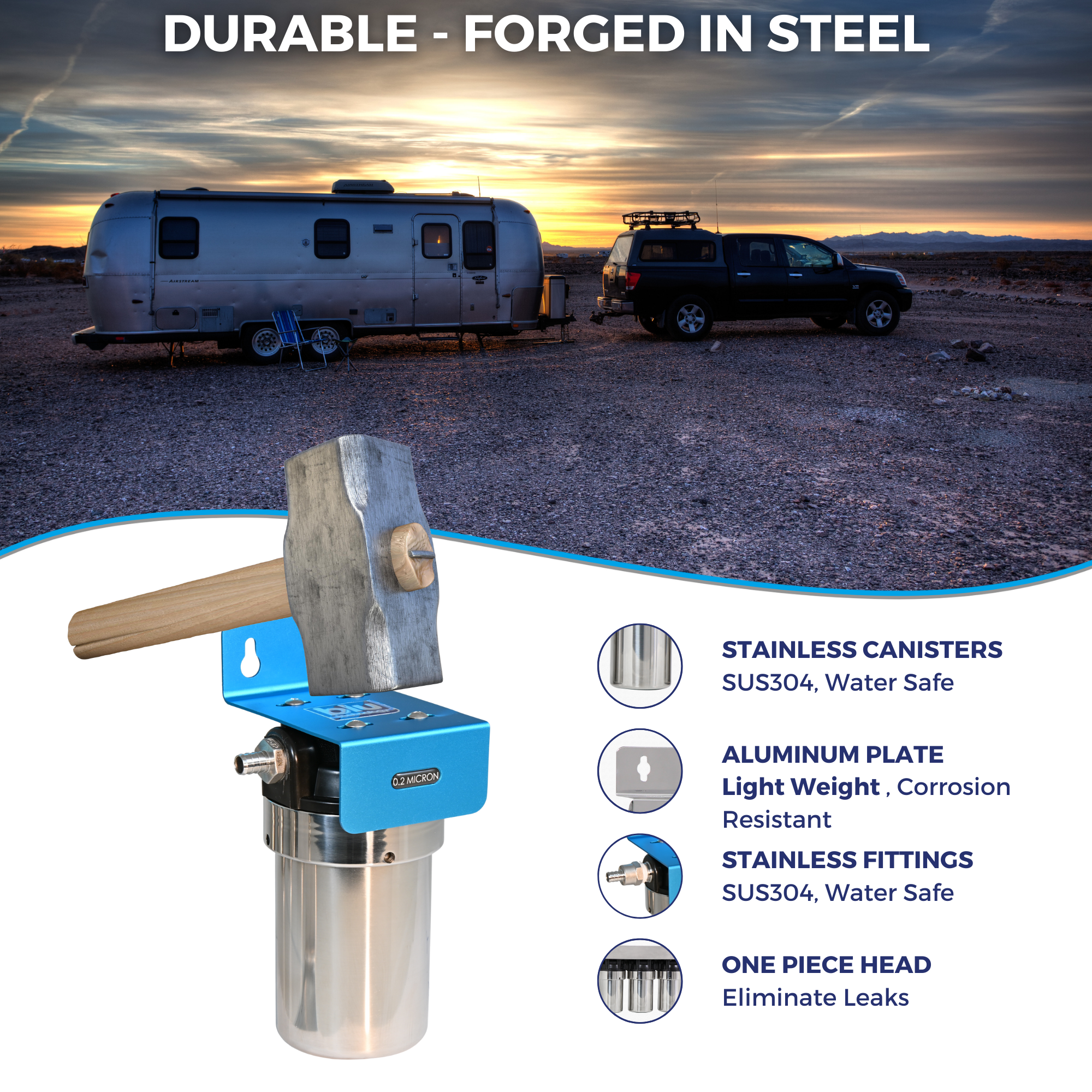 SOLO | Fixed Mounted 1-Stage 5-Inch Water Filtration System