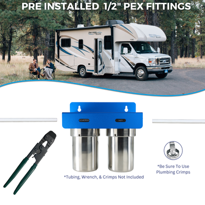 DUO | Fixed Mounted 2-Stage 5-Inch Water Filtration System