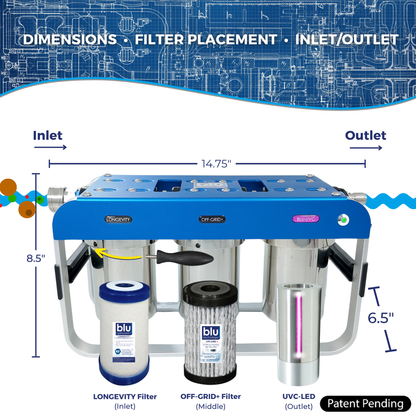 AR3 LED UVC 4-Stage RV Water Filter & Purification System