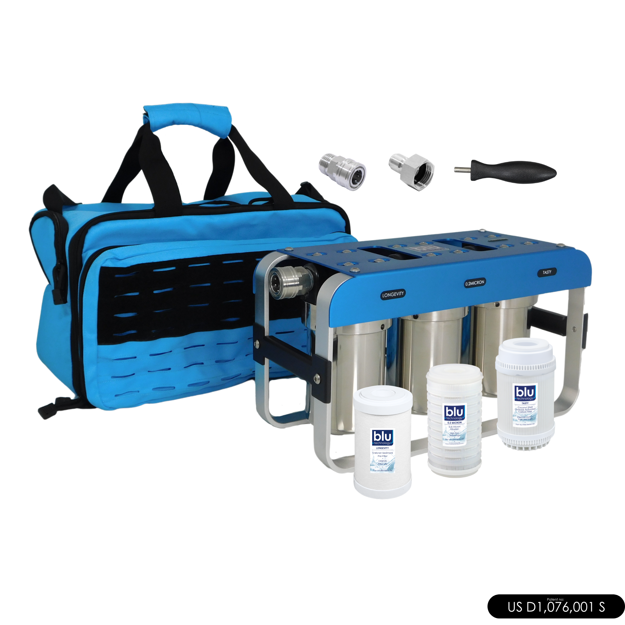 STORM SOLUTION ソリューション　15P Portable RV Water Filtration System | Blu Technology – Blu