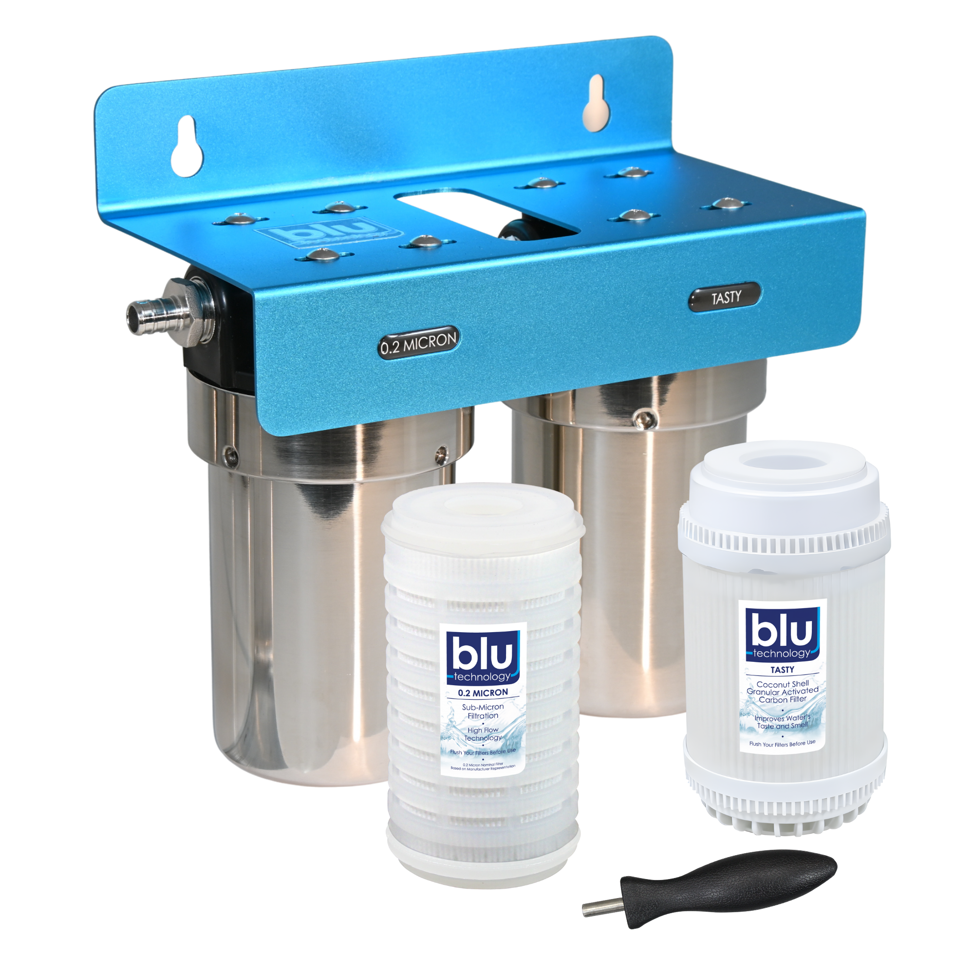 DUO | Fixed Mounted 2-Stage 5-Inch Water Filtration System