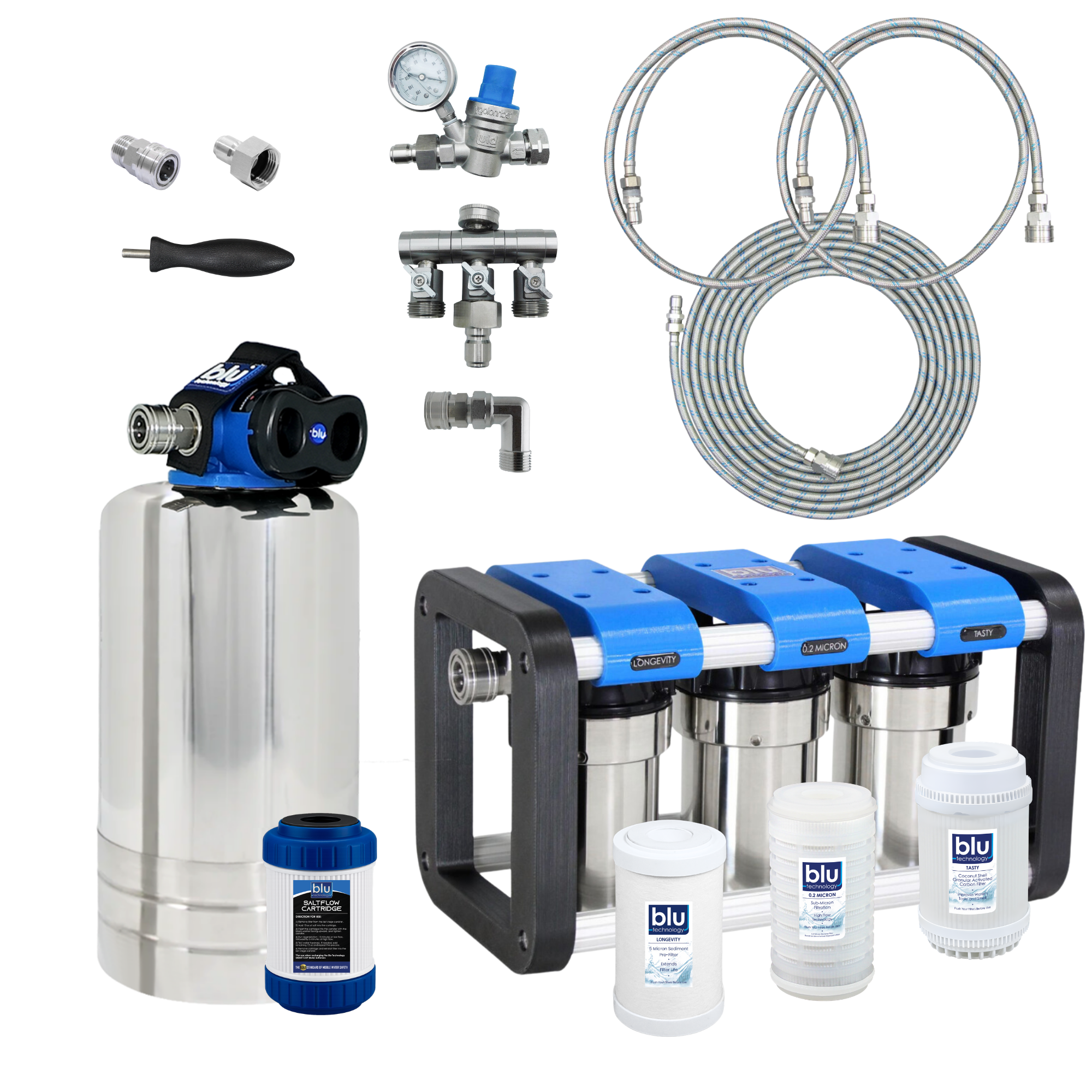 GoBluTech R3 ELITE Bundle | Complete RV Filtration Kit – Blu Technology LLC