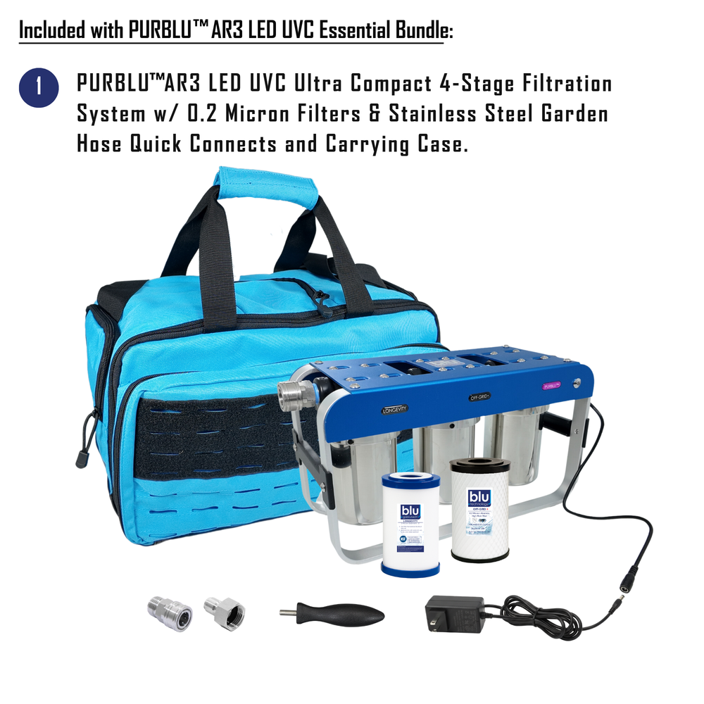 GoBluTech AR3 UVC ESSENTIAL Bundle | RV Filtration & Purification Kit ...