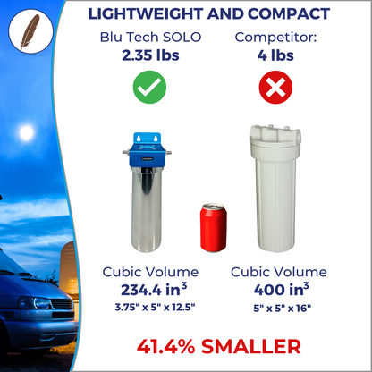 SOLO | Fixed Mounted 1-Stage 10-Inch Water Filtration System