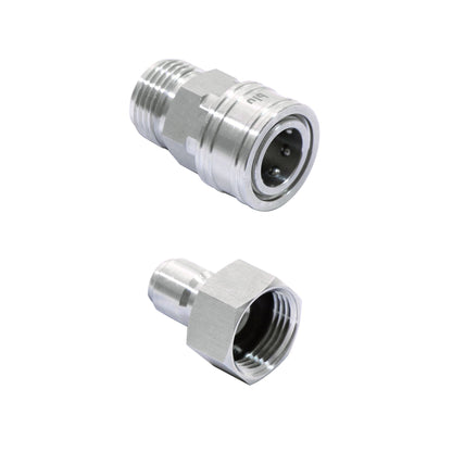 50ft Universal Stainless Steel Hose with Quick Connects
