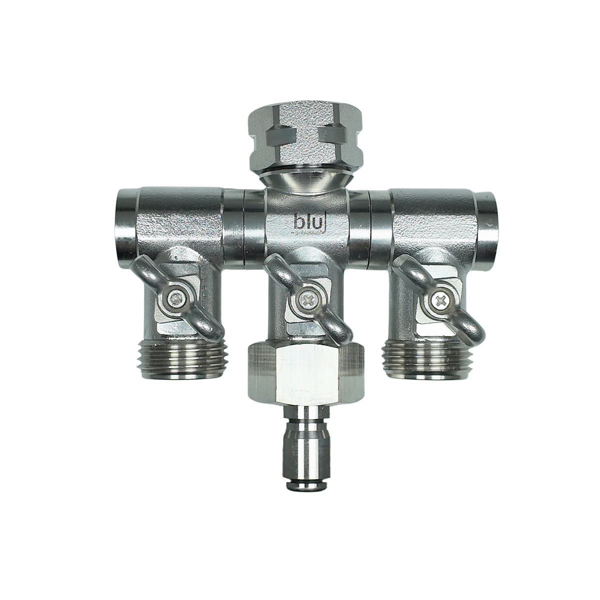 GoBluTech Stainless Steel 3 Way Splitter with Quick Connects – Blu ...