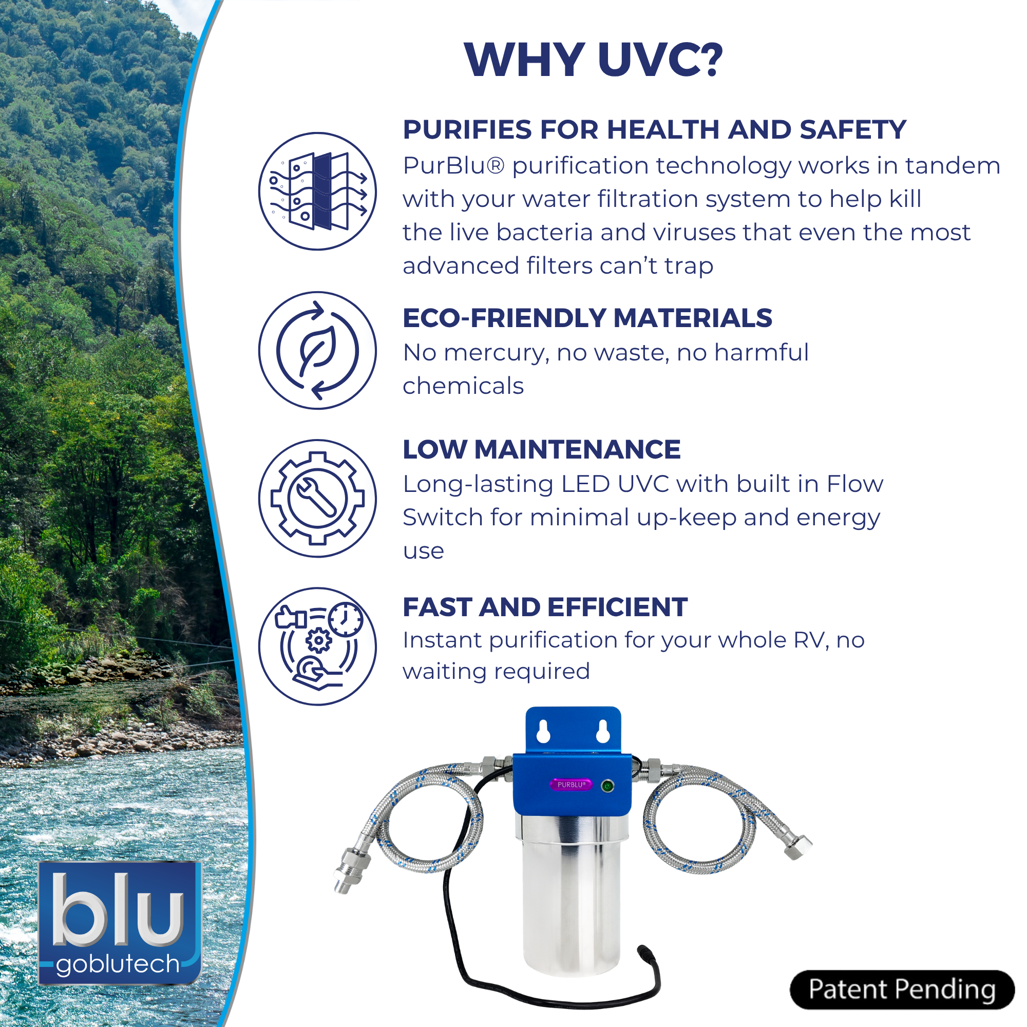 PURBLU® LED UVC Under-Sink Purifier