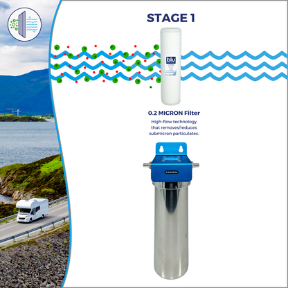 SOLO | Fixed Mounted 1-Stage 10-Inch Water Filtration System