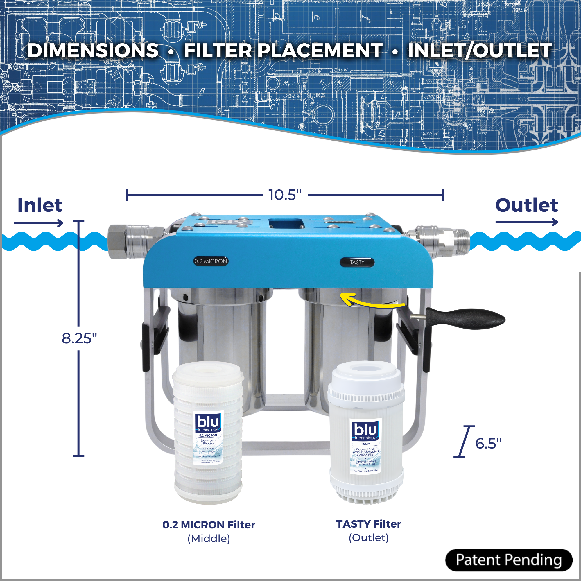 AR2 2-Stage RV Water Filtration System