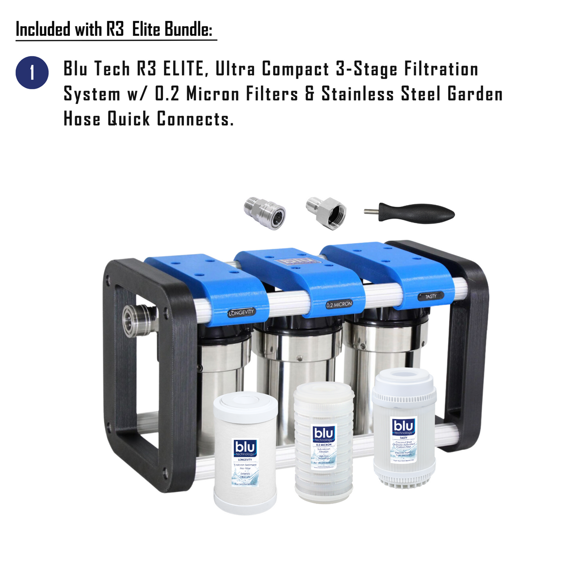 GoBluTech R3 ELITE Bundle | Complete RV Filtration Kit – Blu Technology LLC