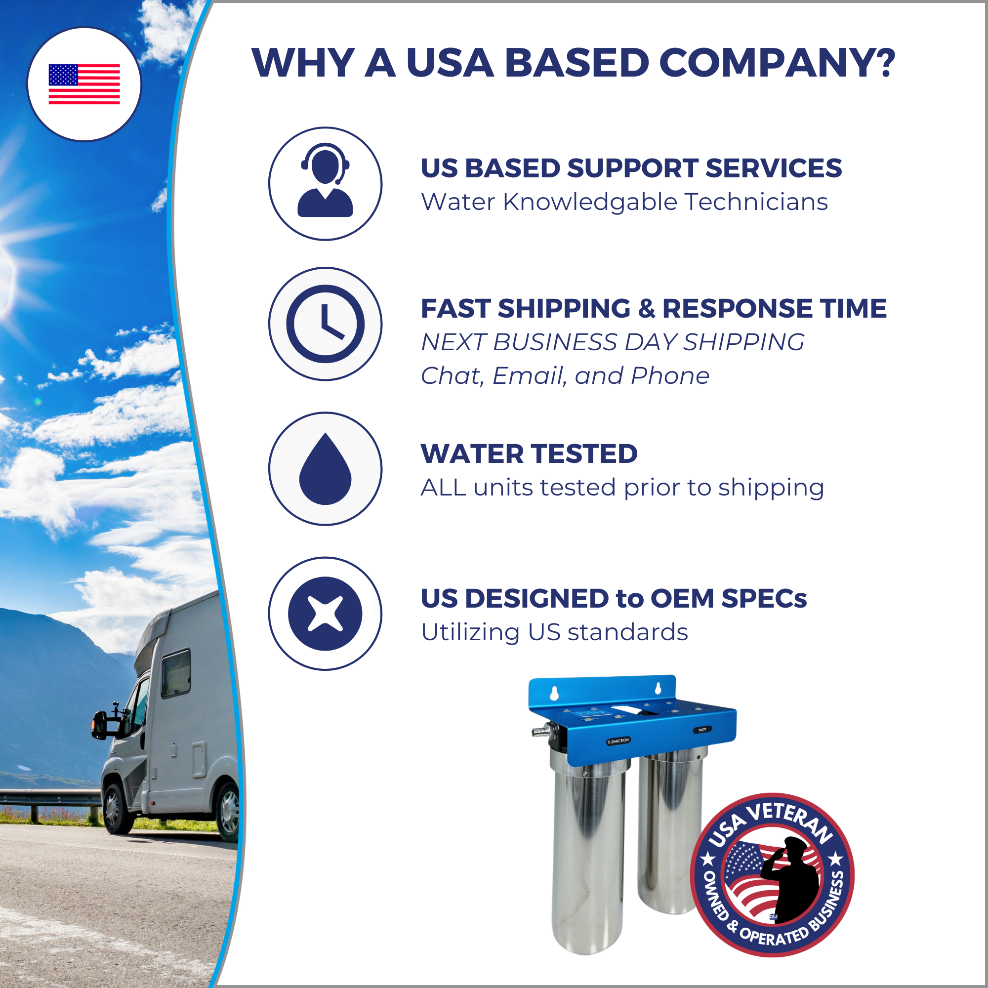 DUO | Fixed Mounted 2-Stage 10-Inch Water Filtration System