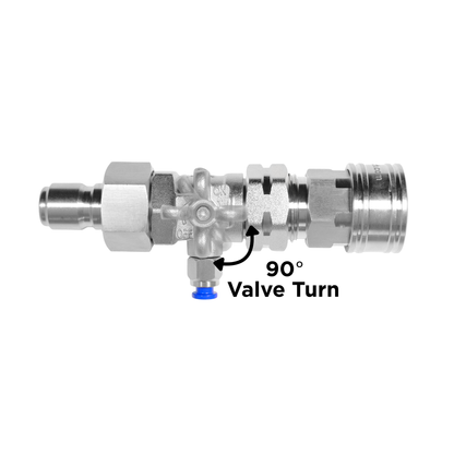 Shut-Off Valve with Pressure Relief