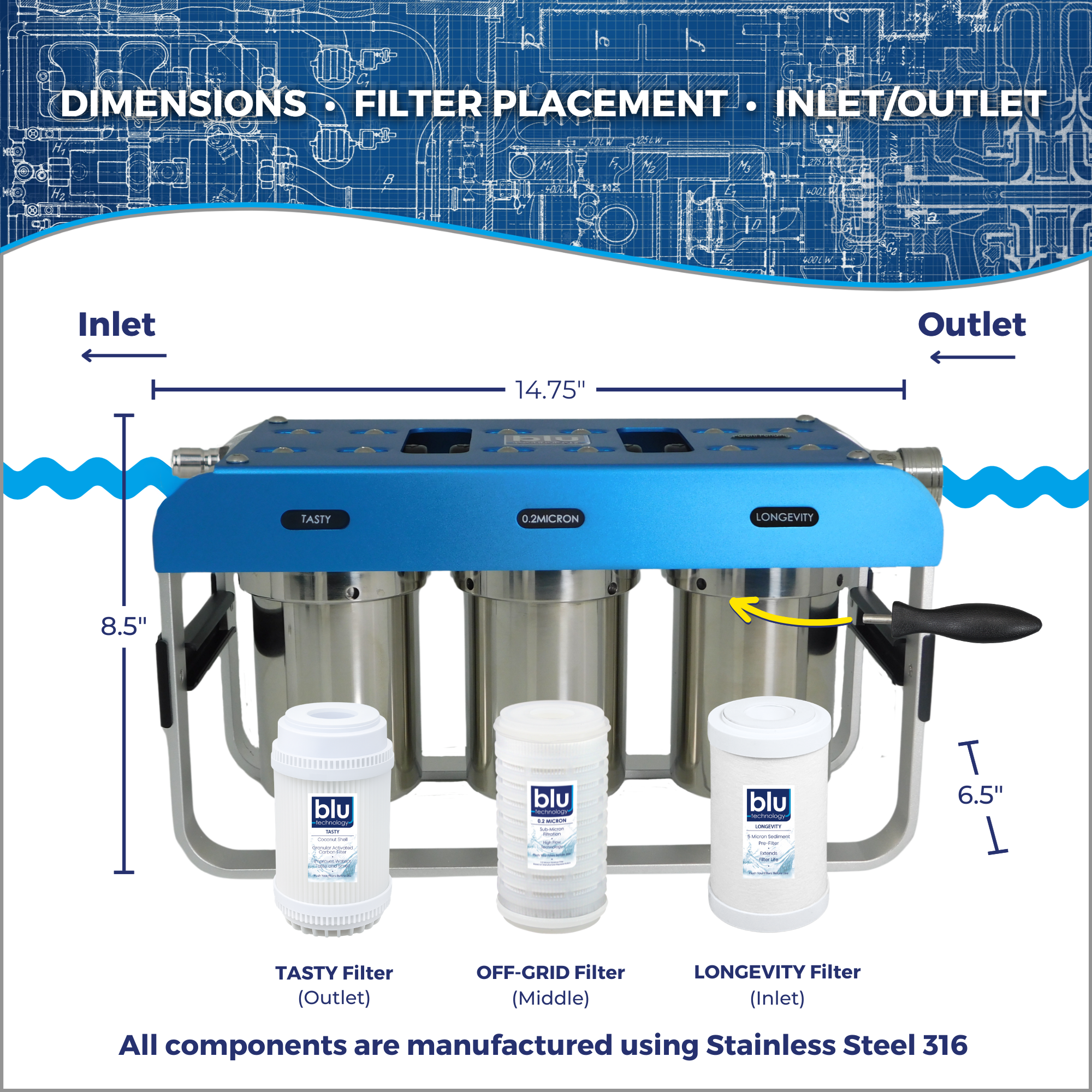 AR3 – Marine Grade™ Water Filtration System