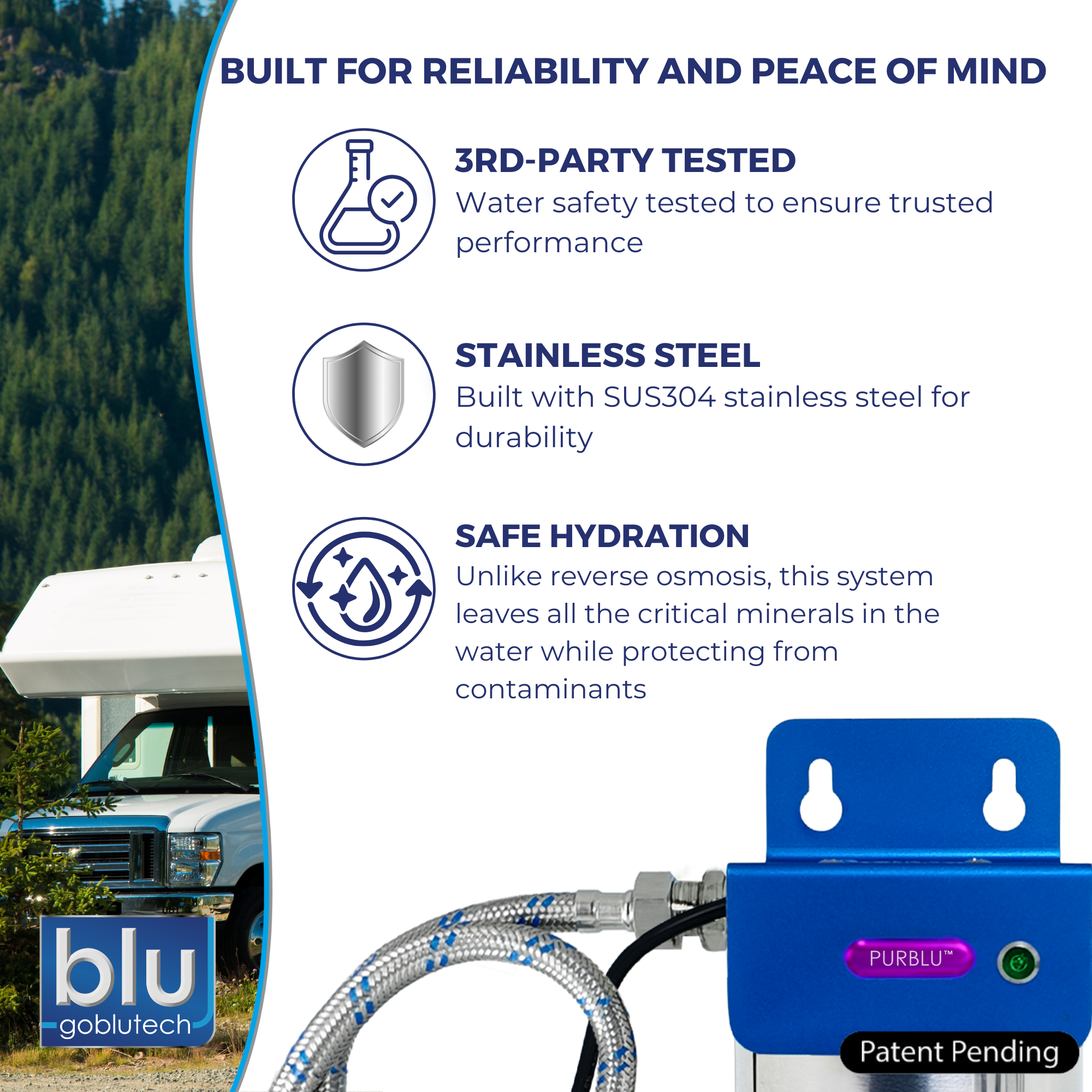 PURBLU™ LED UVC Under-Sink Purifier