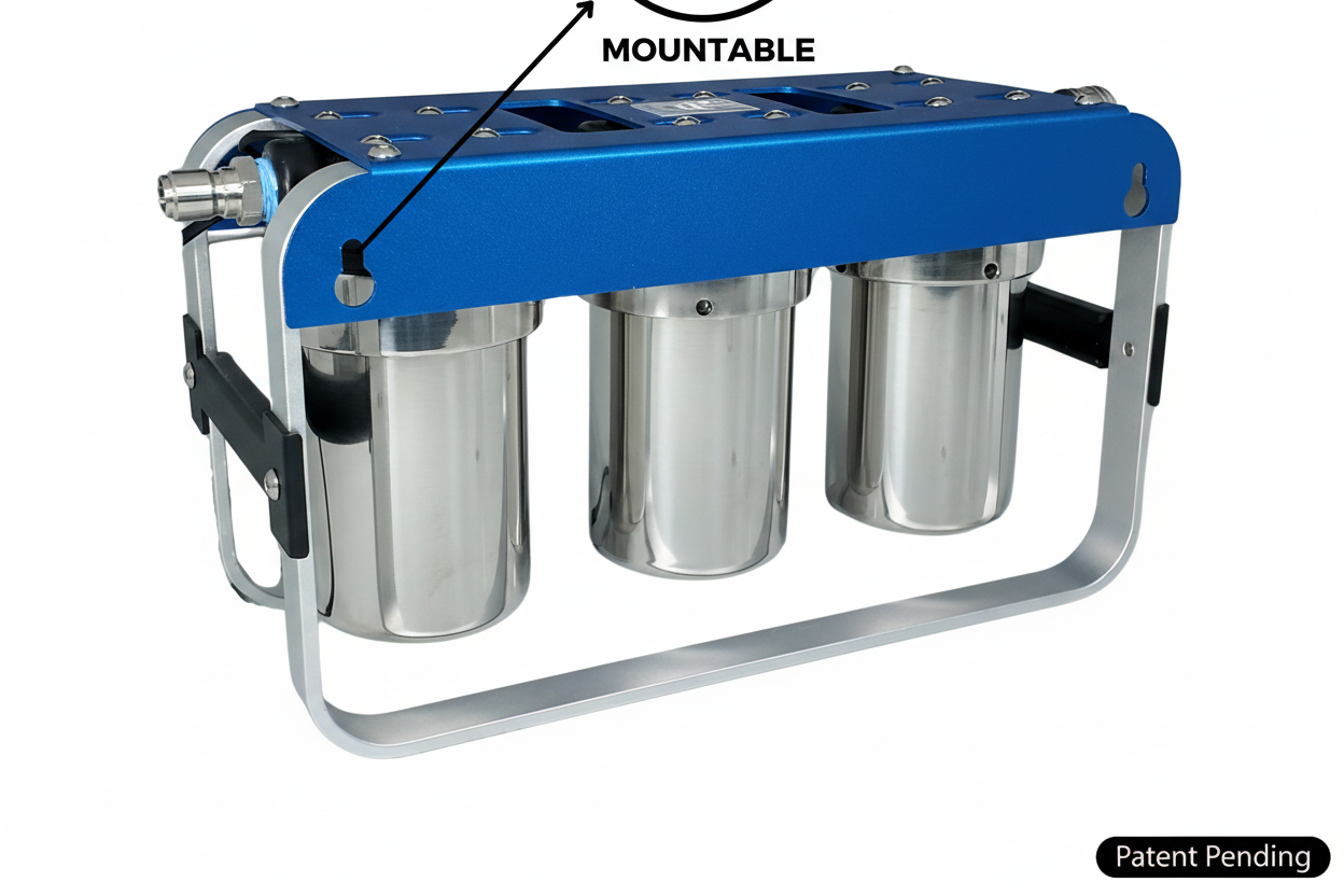 PURBLU™ AR3 LED UVC 4-Stage RV Water Filtration & Purification System