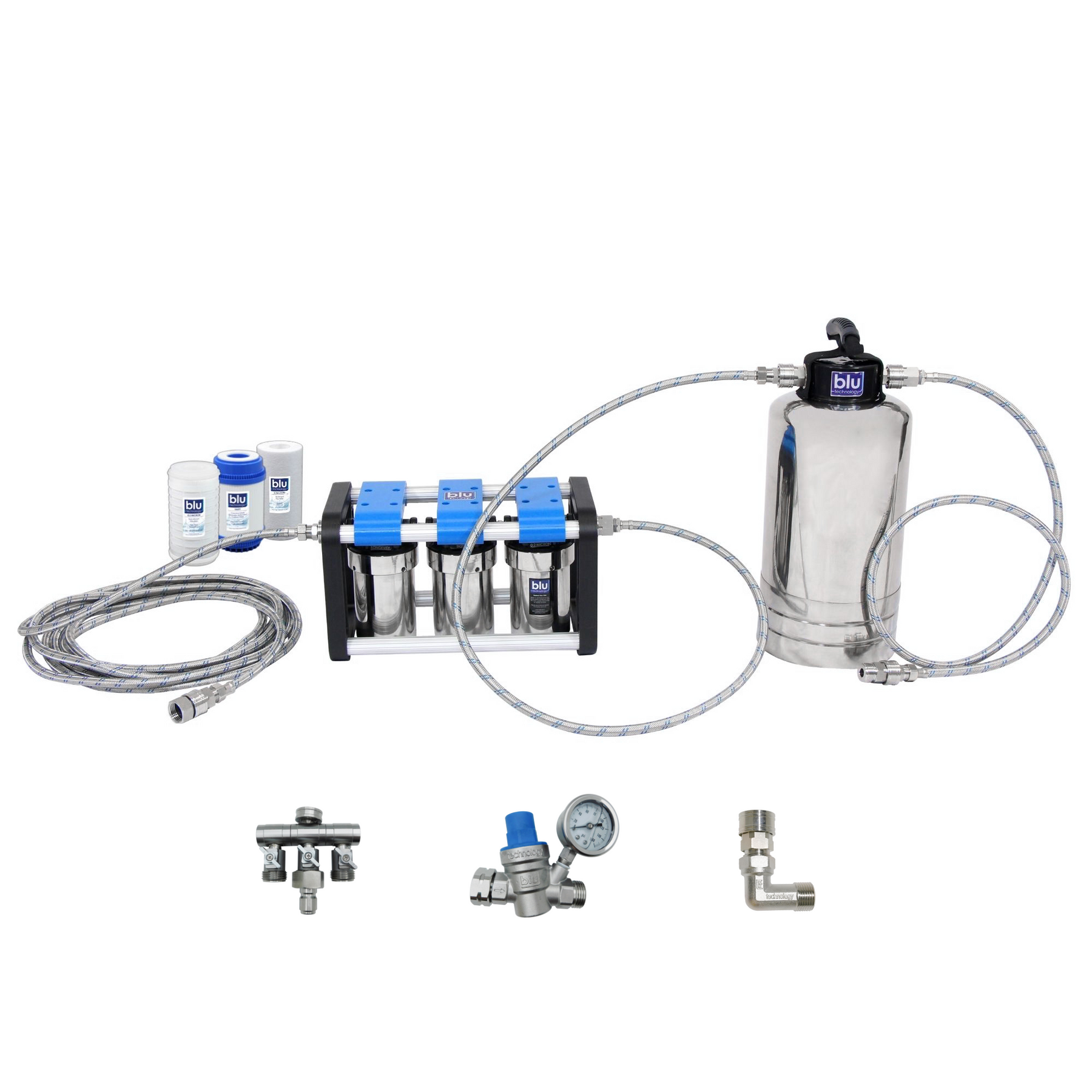 Blu Tech R3 ELITE Bundle  Fully Equipped 3-Stage Filtration