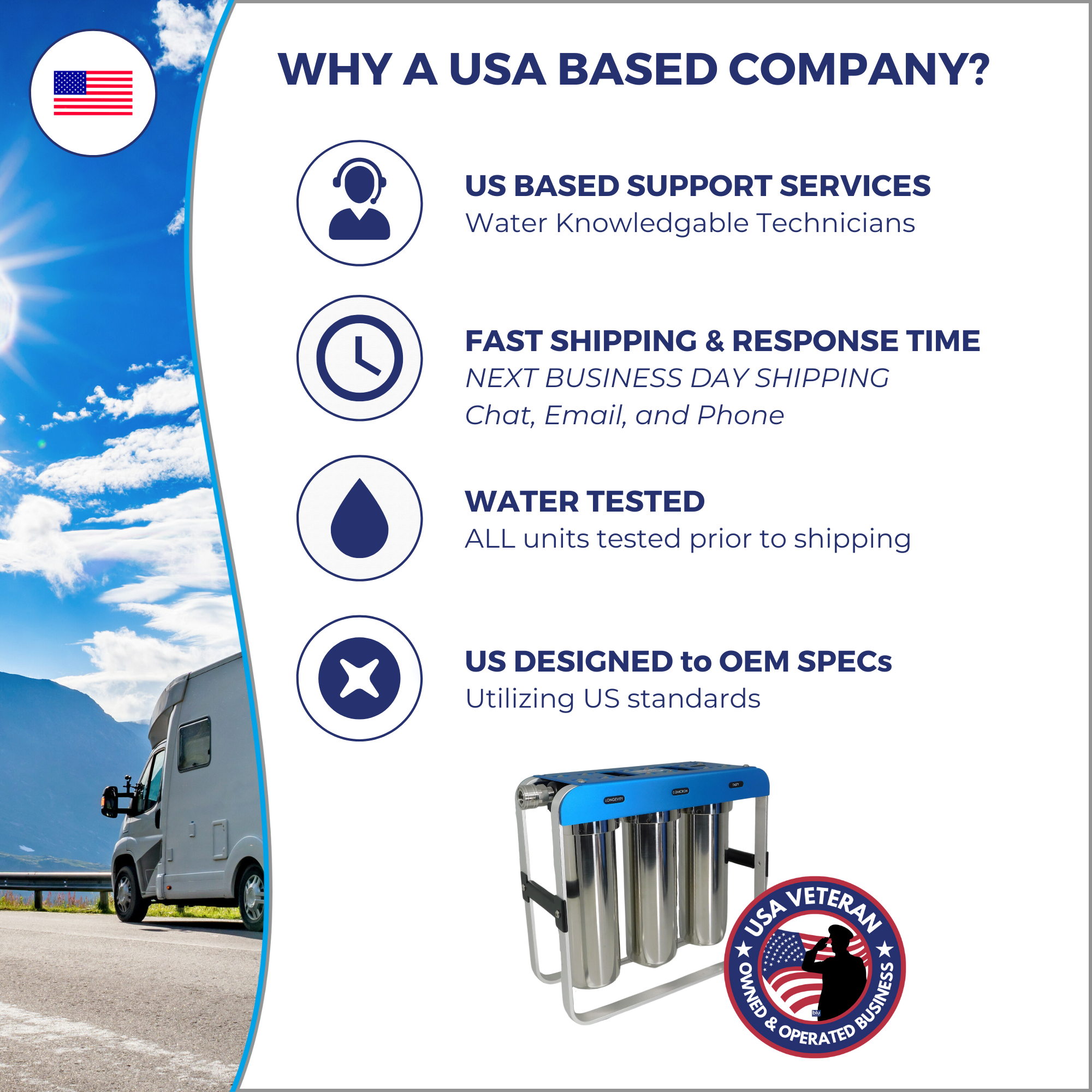 AR3 XLT 3-Stage RV Water Filtration System