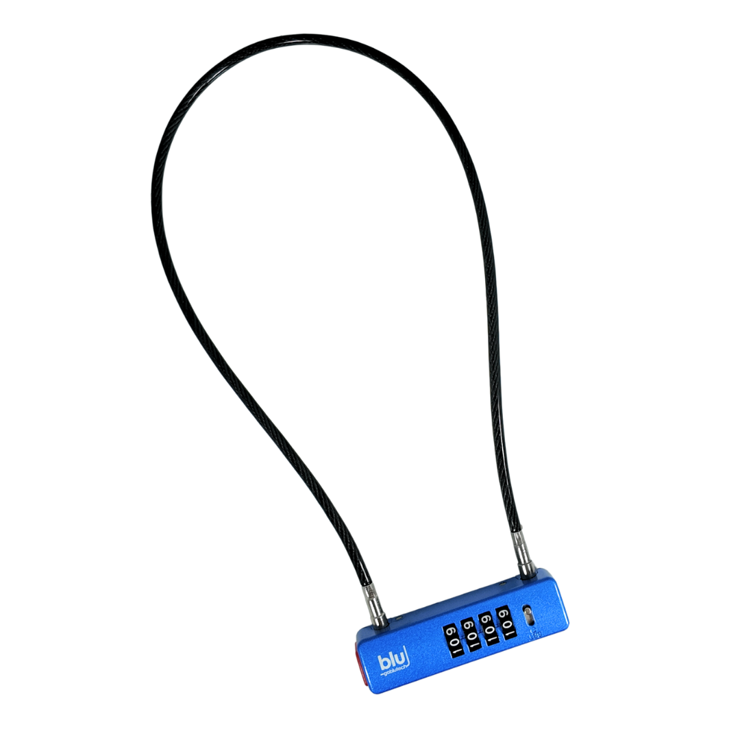 Combination Lock with 24-inch Steel Cable