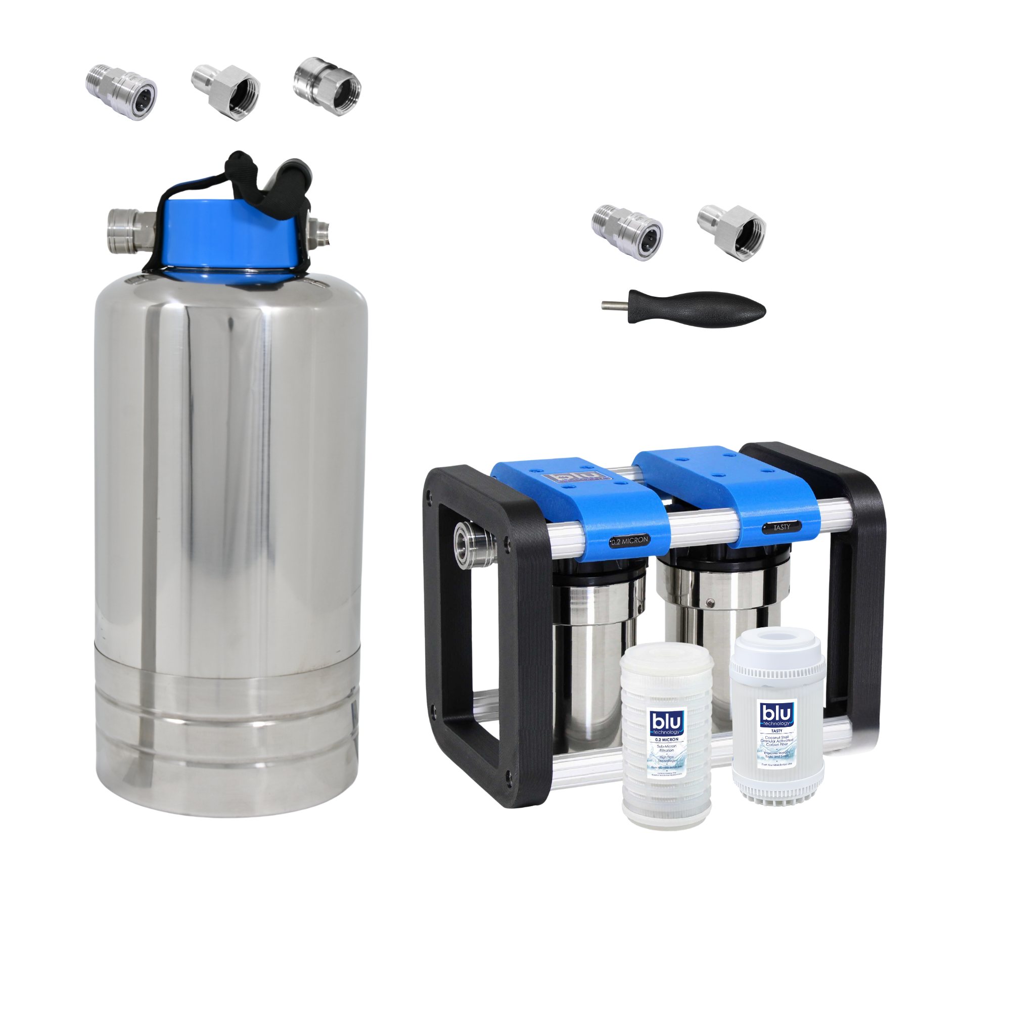 Blu Tech R2 Water Filtration Unit and Water Softener