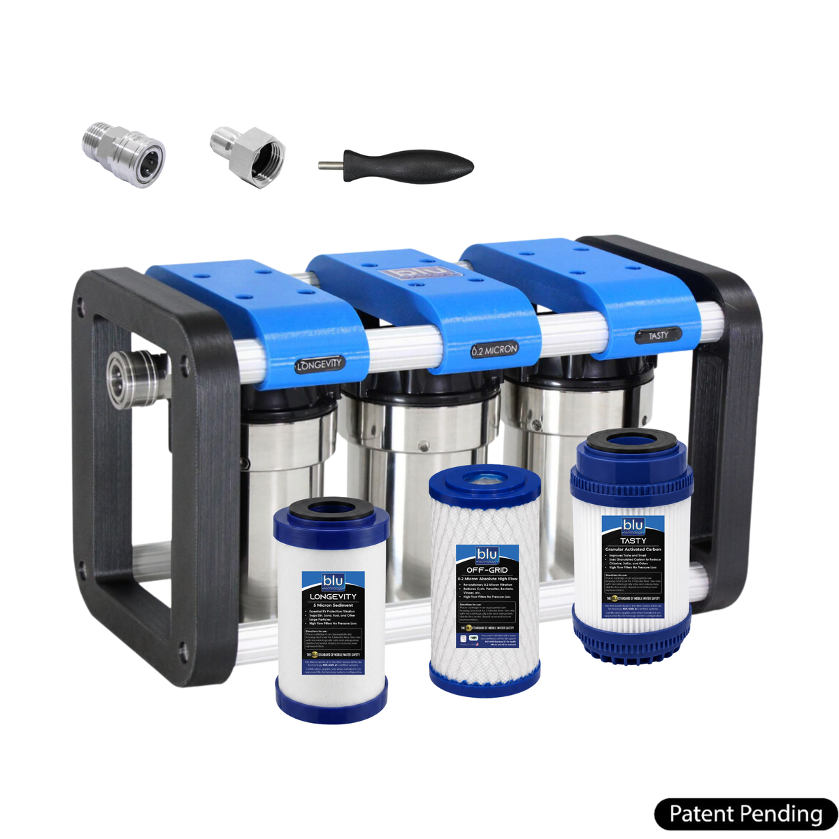 R3 3-Stage RV Water Filtration System