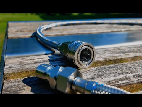 5ft Universal Stainless Steel Hose with Quick Connects