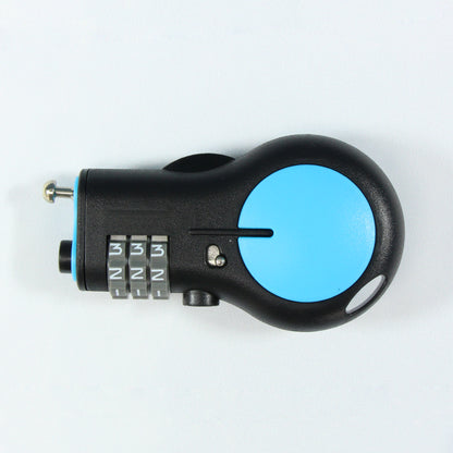 Combination Lock with 30-inch Retractable Steel Cable