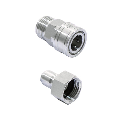 25ft Universal Stainless Steel Hose with Quick Connects