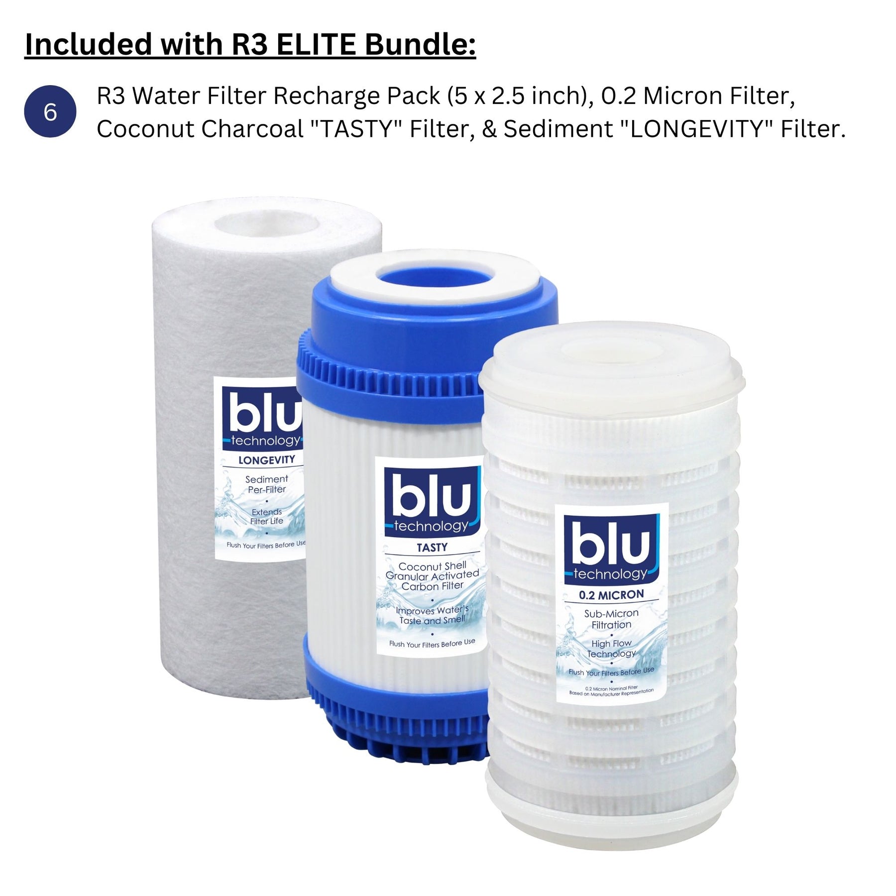 Blu Tech R3 - Elite Series - 0.2 Micron 3-Stage RV Water Filter System –  Blu Technology LLC